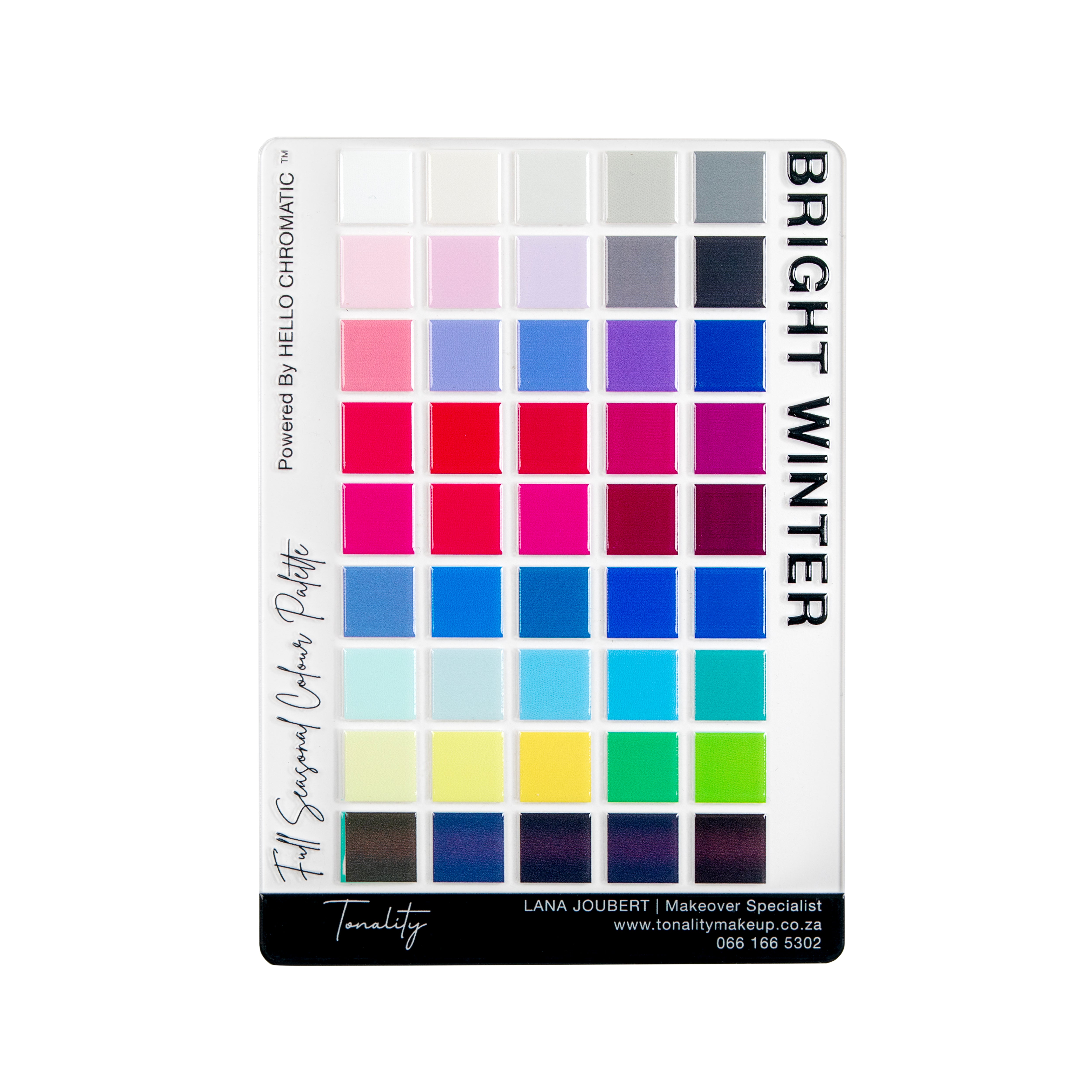 Bright Winter Colour Board