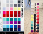 Deep Winter Colour Board Set
