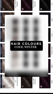 Tonality Hair Colour Board- Cool Winter