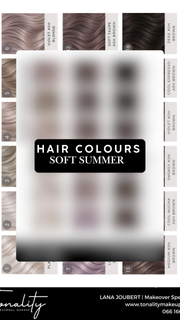 Tonality Hair Colour Board- Soft Summer