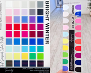 Bright Winter Colour Board Set